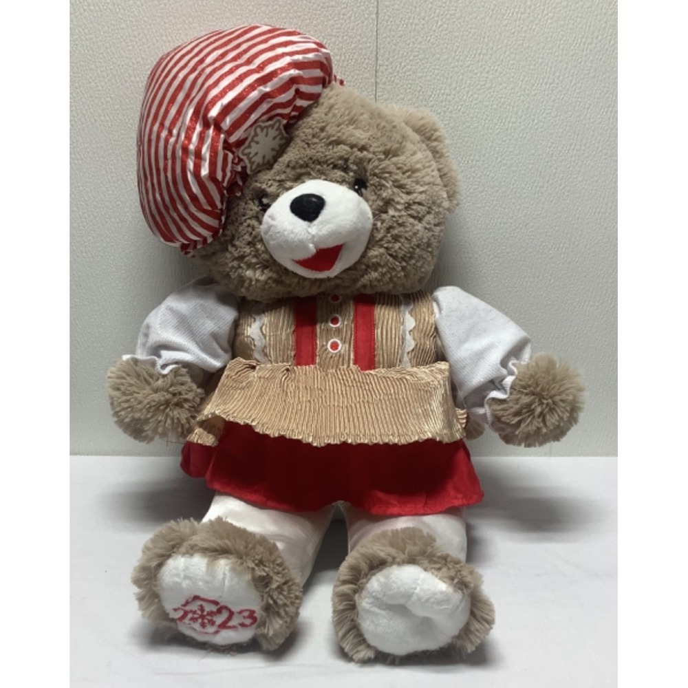 Walmart Holiday Time 2023 Snowflake Teddy Girl Plush Stuffed Animal 20" Gingerbr